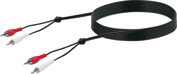 Schwaiger Audio Anschlusskabel Cik5022 533 Cinch Schwarz, 1,5m, 2x