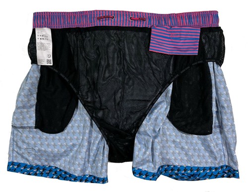 Men's HUGO BOSS Tropical Birds Toucans Swim Trunks Swimsuit XXL NWT NEW NiCe! - Picture 6 of 6