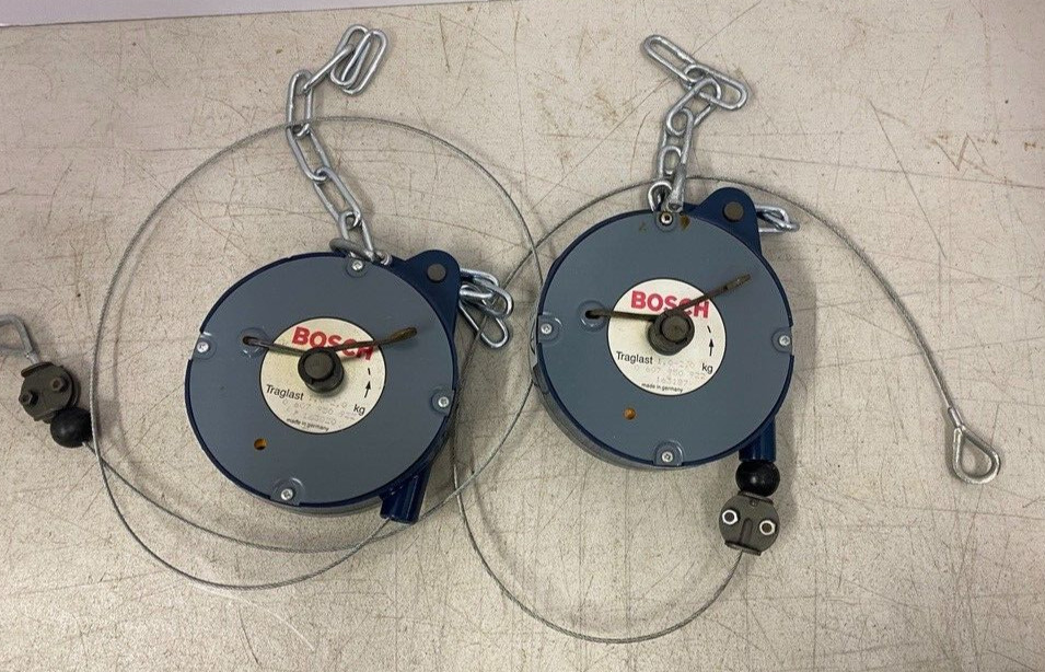 Bosch Traglast Cable Retractable Reel Weight Balancer One Works & One For Parts