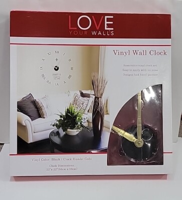 VinJoyce LARGE ROMAN Mirror Surface Decorative Clock 3D DIY Wall Clock