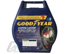 030 77901 CATENE DA NEVE GOODYEAR G9 GOMMA MISURA 145/70-14