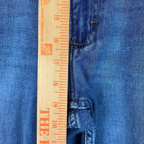 Lee Jeans Boys Youth 14 Husky Blue Extreme Comfort Cropped Adjustable Waist - Picture 14 of 18