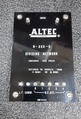 Altec Lansing N-800-D Dividing Network Crossover 800 Cycles | eBay