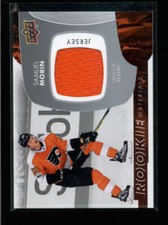 SAMUEL MORIN 2017/18 UPPER DECK SERIES TWO ROOKIE USED WORN JERSEY AH5458