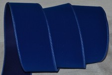 Wired Ribbon Blue Velvet 2.5" Wavy Christmas Holiday Wreath Gift Bow