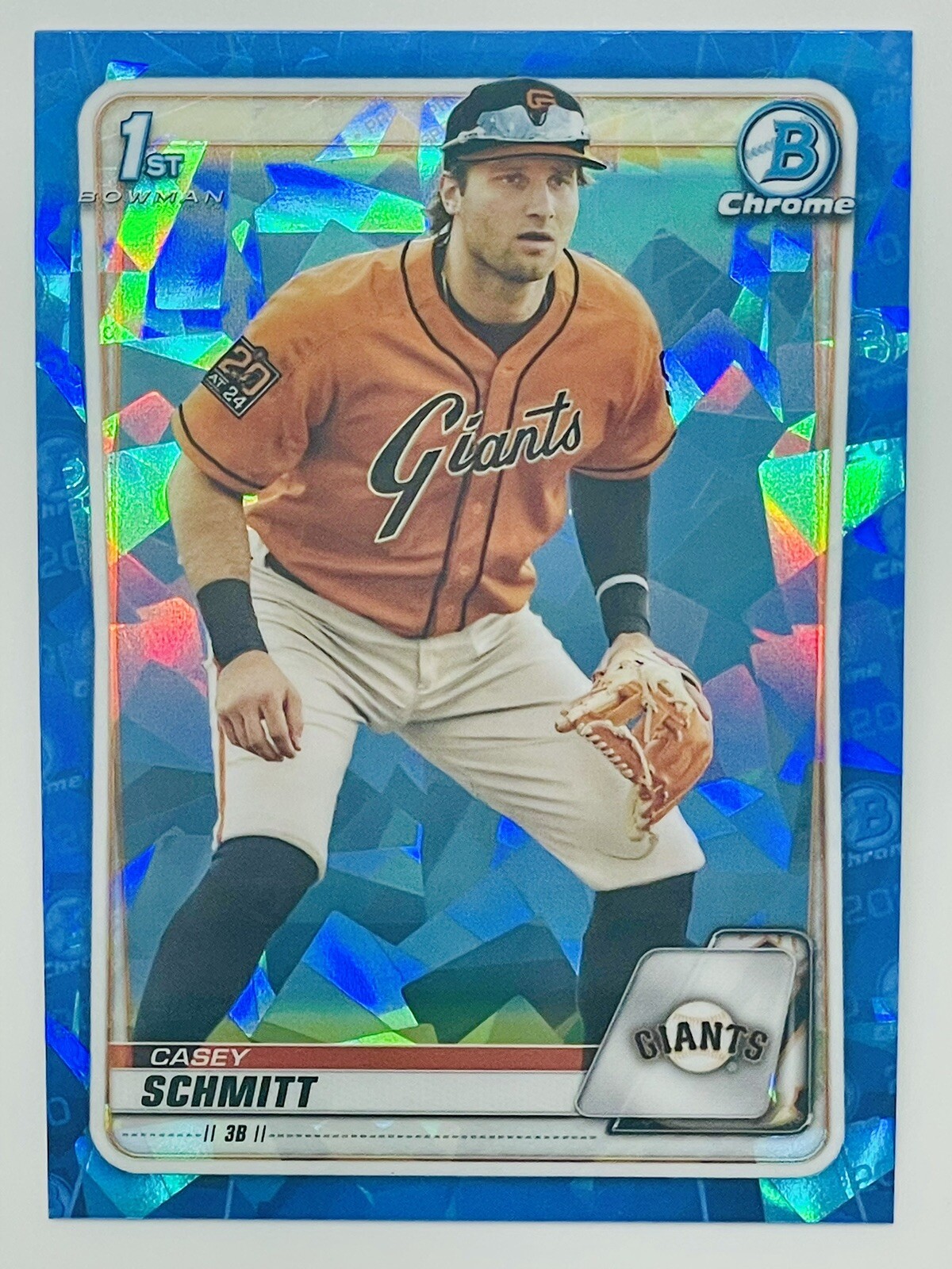 2020 Bowman Chrome Casey Schmitt BD-129 Sapphire 1st Bowman Draft Giants
