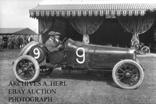 Sunbeam factory racer Dario Resta 1913 French Grand Prix Amiens photograph race