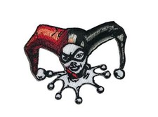Parche bordado Harley Quinn hierro recorte 2 pulgadas de ancho