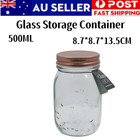 12x 500ML Glass Food Grade Preserve Jars Kitchen Storage Lid Container Canister