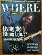 BUDDY GUY BLUES AUTOGRAPHED CHICAGO MAGAZINE