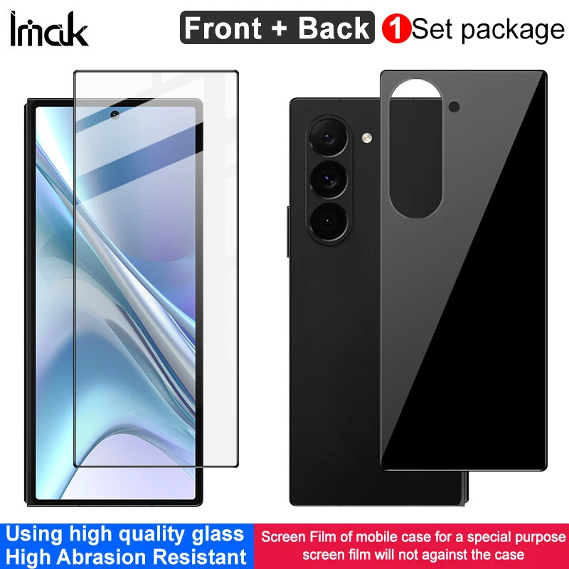 Protector de pantalla/espalda completa de vidrio antiexplosión IMAK para Samsung Galaxy Z Fold6 Foto 3 de 4
