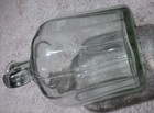 Lot of 4   Antique Clear Glass Vinegar Bottles    2 ea 7", 2 ea 6" — photo 5