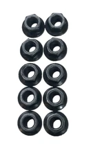 M8x1.25-12mm Metric Hex-Head&Cylinder Nut Smooth Flange-Black Phosphate-Bag(10)