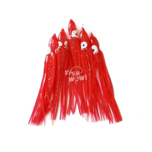 20,50,100-500pc 4.75" Fishing Squid Skirts Octopus Trolling Hoochies Lure lot - Picture 23 of 25