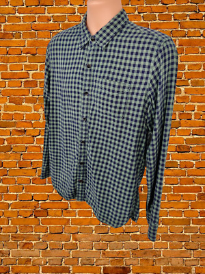 FAT FACE SMALL GRÜNES HEMD GINGHAM LANGARM FREIZEIT KNOPFLEISTE HOLZFÄLLER HERREN