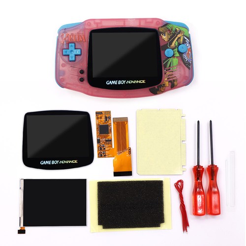 Zelda GBA IPS Housing shell & GBA 10 Levels Brightness V2 IPS Backlight LCD Mod - Picture 9 of 37