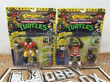 PLAYMATES TMNT RETRO SEWER SPORTS ALL STARS T.D. TOSSIN LEO & SLAM DUNKIN DON