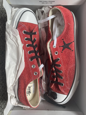 Converse x Stussy Chuck 70 Ox Poppy Red 11