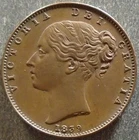 1839 Victoria Farthing — photo from another recent sale