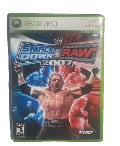 WWE SmackDown vs. Raw 2007 (Microsoft Xbox 360, 2006) No Manual Tested