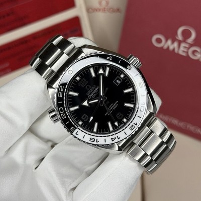 Omega Seamaster Planet Ocean Oreo Black White Bezel GMT 215.30.44.22.01.001 B+P
