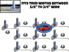 Molding Trim Clips Nuts 58-34 Body Fender Door Quarter Mercury Comet 10p B11