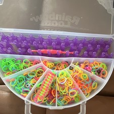 Rainbow Loom Craft Kit with Loom, Hook, and Assorted Color Bands