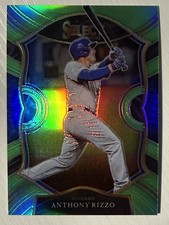 Anthony Rizzo 2021 Panini Select Concourse Neon Green Prizm #29 93/99 Cubs