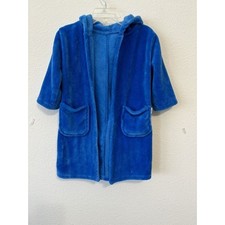 Hooded Shark Robe Costume for Boys - Soft Plush, No Belt, Small