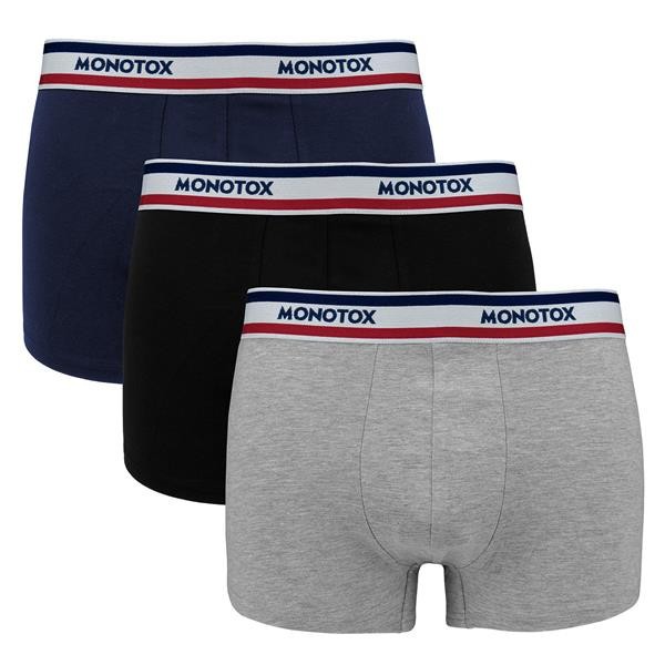 Трусы-боксеры Monotox Herrenkleidung MX21063 TRUNK 3P Grau 4790₽