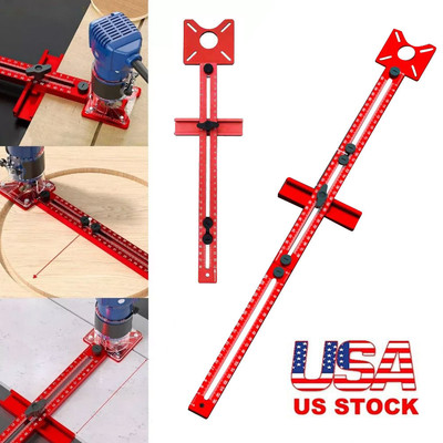 3-in-1 Milling Groove Bracket Router Aluminum Woodworking Cutting Milling Jig