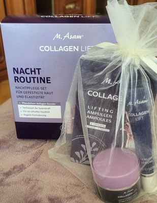 M. Asam -Collagen Lift  - Nachtpflege -Set - Reise - NEU + Versiegelt + Zugabe!!