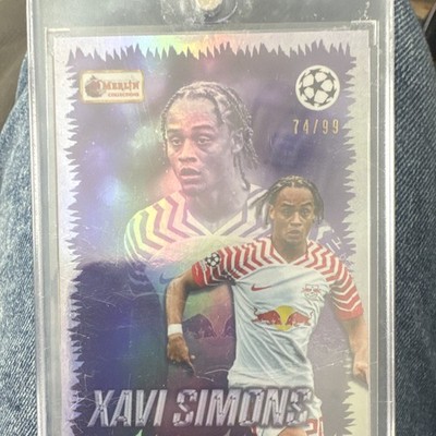 Topps Merlin Heritage Young Guns Xavi Simons RB Leipzig UEFA CL 2023 I33 74/99