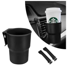 Black Hanging Cup Holder for Car Air Vents Windows Multi-Function Organizer