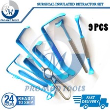 Surgical insulated Retractor set of 9 pcs surgical instruments