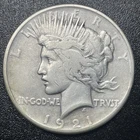 1921 Peace Silver Dollar $1 VF Details Better Grade Key Date
