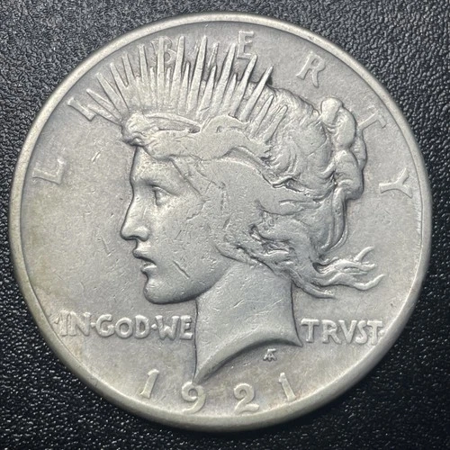 1921 Peace Silver Dollar $1 VF Details Better Grade Key Date