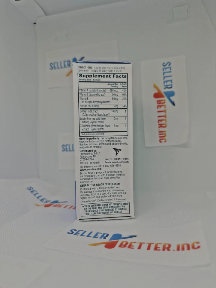 Neuriva добавка для мозга + глаз — производительность мозга 30 капсул - Изображение 2 из 2