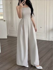 Apricot Wide-leg Loose Jumpsuit 