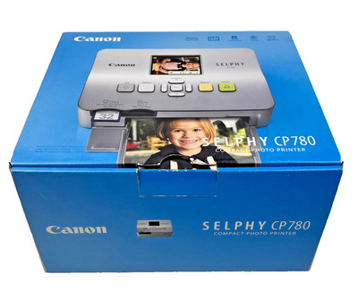 Canon SELPHY CP780 Compact Photo Printer w/ Box Adapter Tray Disc Powers On