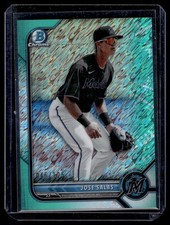 2022 Bowman Chrome Prospects Aqua Shimmer Refractor Jose Salas 46/125 Miami