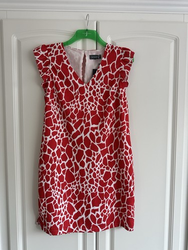 Rot & weißes Sommerkleid Sosandar Größe 12 für Damen neu mit Etikett - Bild 2 von 13