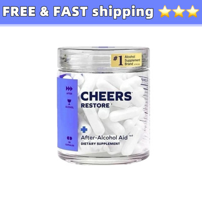 Cheers Restore Supplement w DHM + L-Cysteine After-alcohol Aid Support Your Live