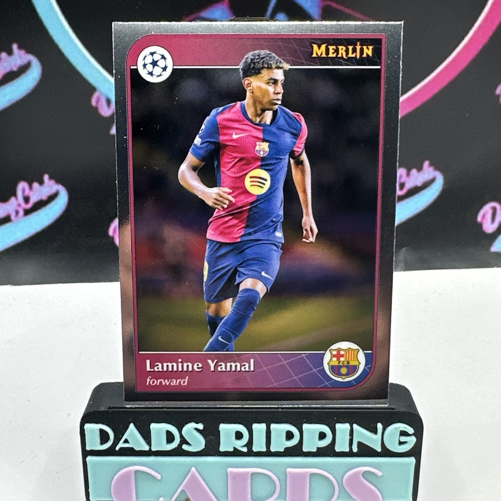 2024-25 Topps Merlin Uefa Club Comp Lamine Yamal #19 view 2