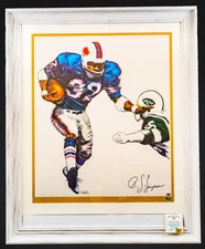 Autographed O.J. Simpson Lithograph (Signed In Jail) SN: 6/20 OJ Cert 11844