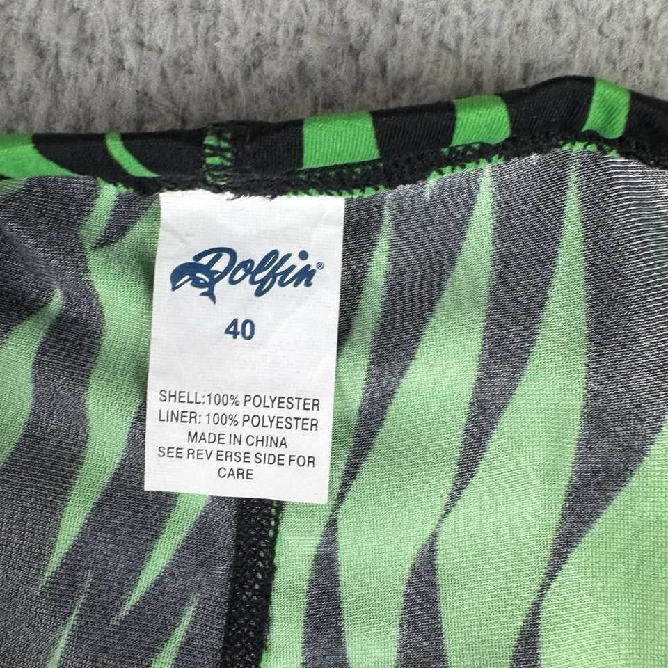 Pantalones cortos de compresión de spandex a rayas negras verdes Dolfin para hombre medias medias medias medias medias medias medias Foto 4 de 4