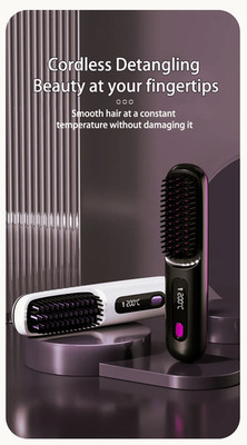 2 in 1 straight Hair Comb wireless hair straightner Brush