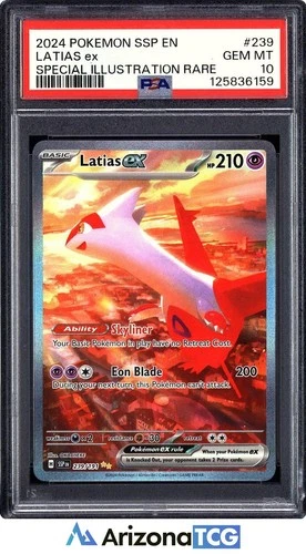 Pokemon 2024 Latias ex 239/191 Full Art SIR Surging Sparks GEM MINT PSA 10