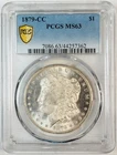 1879 CC Morgan Silver Dollar PCGS MS-63 White! Carson City