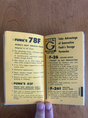 Vintage 1972 Funks Hybrids Corn Data Notebook - IL, IN, OH, MI Edition - Bild 4 von 5